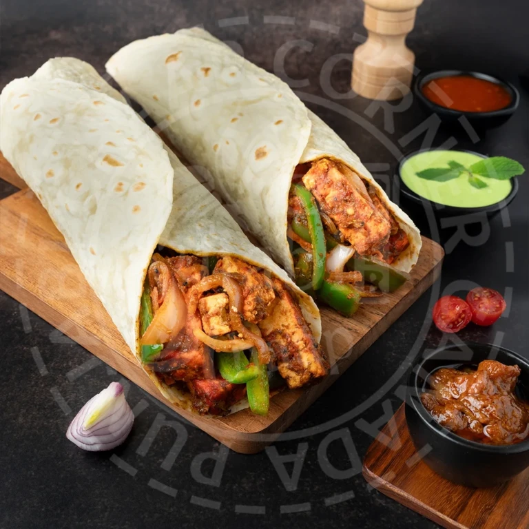 Achari Paneer Tikka Roll